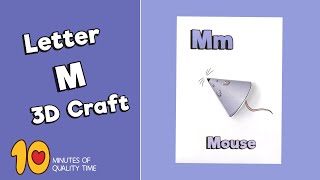Letter M - 3D Craft