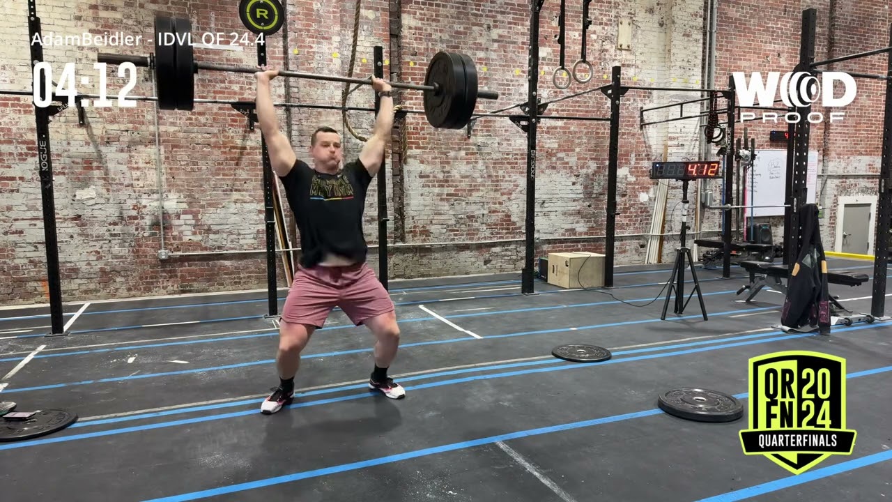 CrossFit Quarterfinals 2024 - Mens Individual Workout 4 (Adam Beidler)