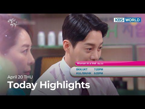 (Today Highlights) April 20 THU : Woman in a <strong>Veil</strong> and more | KBS WORLD TV