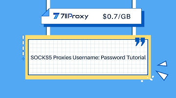 How to extract SOCKS5 Proxies via username: password authentication？