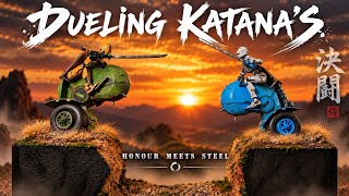 Scratch Building fighting robots on bikes. #scratchbuilt. #kitbash