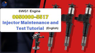 6WG1 Engine #09500005517 | #8976034158 | Injector Maintenance and Test Tutorial