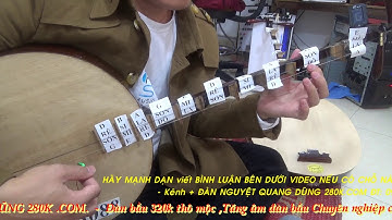 DẠY ĐÀN NGUYỆT điệu cờn giây lệch mì si  E, VÀ B  CHO NGƯỜI DỐT CỰC DỐT