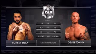 Cpbc Canadian Light Heavyweight Championship Highlights Buneet Bisla Vs Devin Tomko