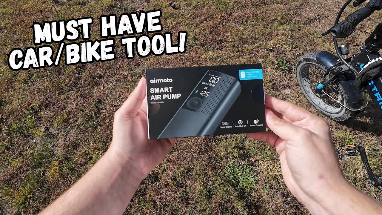 Airmoto Smart Air Pump! Portable Tire Air Pump On-The-Go!