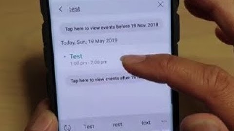 Galaxy S10 / S10+: How to Quickly Search For Calendar Event on Tasks Edge