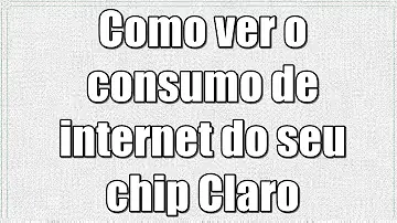 Como saber o saldo de internet da Claro?