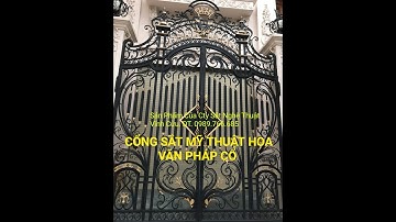 Làm Cổng và Hàng Rào Sắt Mỹ Thuật tại Quận Tân Phú Wruoght iron art