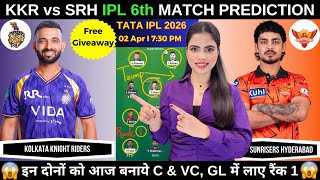 KKR vs SRH Today Match Prediction | Kolkata Knight Riders vs Sunrisers Hyderabad | IPL 2026 Match 6 screenshot 5