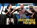 UFC Unstoppable Press Conference Staredowns