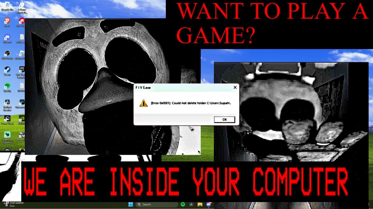 I Downloaded A FNAF Virus That Turns Your Desktop Into A Horror Game