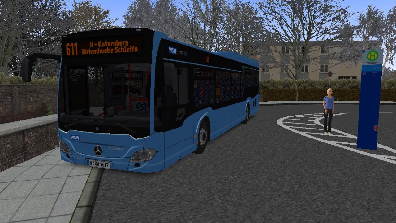 OMSI 2 | Add-On Wuppertal | 611 Lenneper Str. → Birkenhöhe Schleife