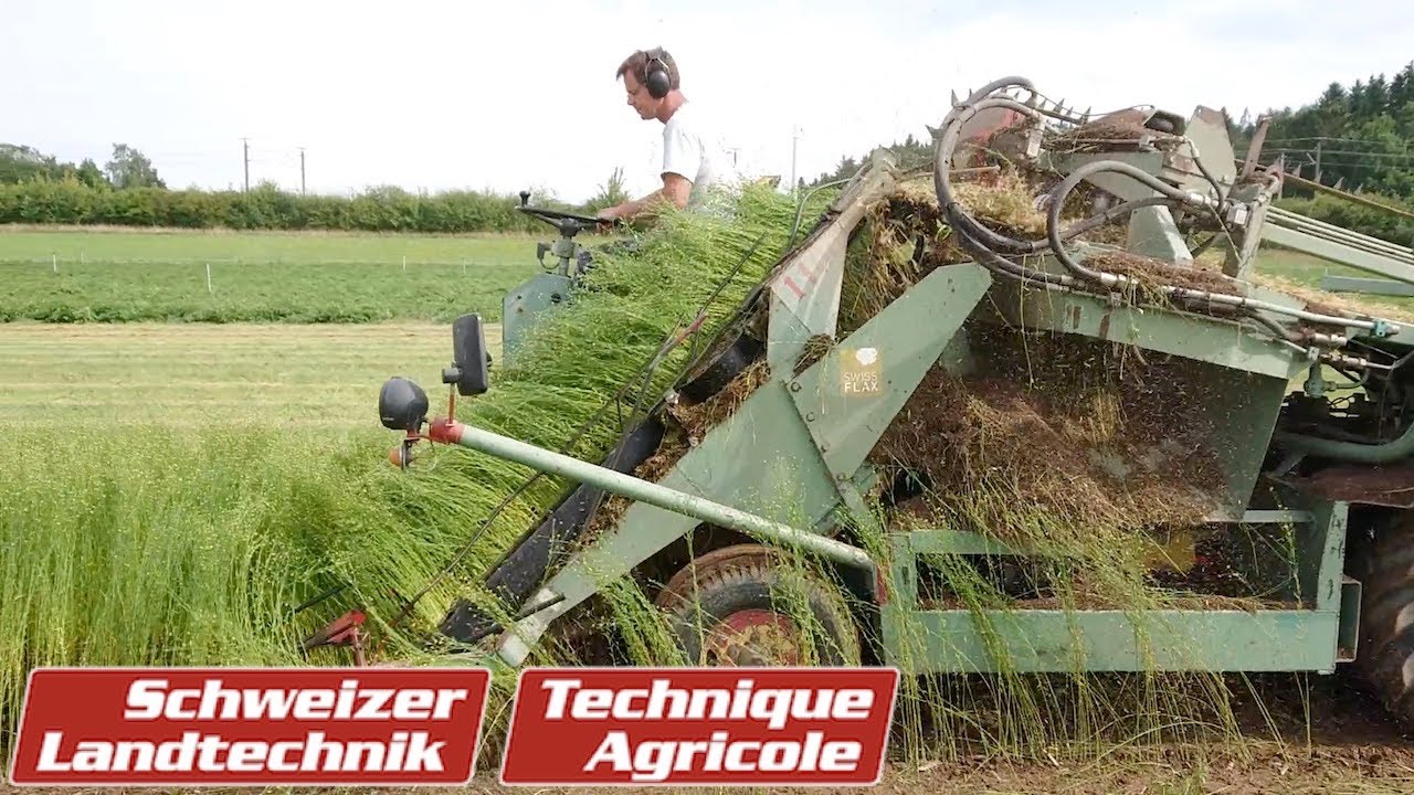 Lin fibre: équipements de semis et de récolte