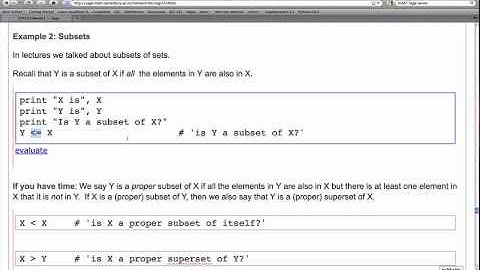 Monte Carlo Methods Sage Lecture 1.6 - Sets in Sage