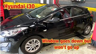Hyundai i30 window won’t go up 🤷🏼♂️🤷🏼♂️🤷🏼♂️