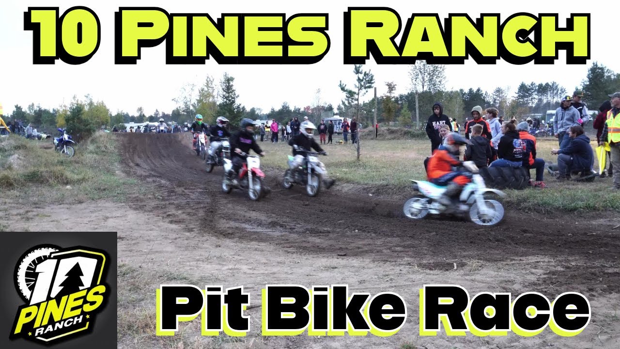10 Pines Ranch Pit Bike And Stacyc Race - YouTube