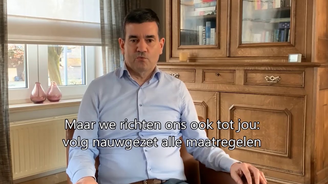Videoboodschap burgemeester Johny De Raeve - YouTube
