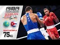 Quarterfinals (75kg) LOPEZ Arlen (Cuba) vs AMANKUL Abilkhan (Kazakhstan)