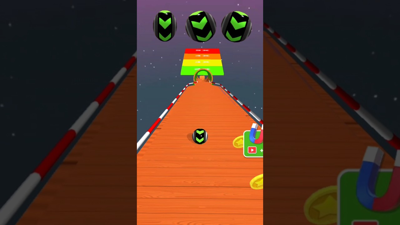 rolling ball 3D level crossing 💪🚸🚸