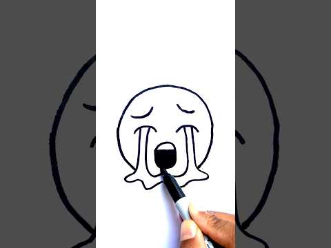 How To Draw Crying Emoji Art Drawing Creativeart