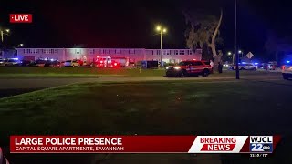 Large police presence at Savannah apartment complex