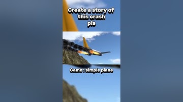 Make a story of this crash pls (Game : simple plane ) #plane #aviation #planecrash