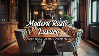 Modern Rustic Luxury: Design Ideas for Your Dream Home and Backyard
