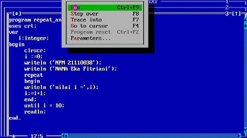 Turbo Pascal - Program Repeat Until