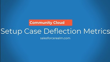 Setup Lightning Community with Case Deflection Metrics