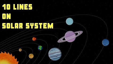 10 Lines on Solar System in English//Solar System Essay//Paragraph on solar system/Solar System poem