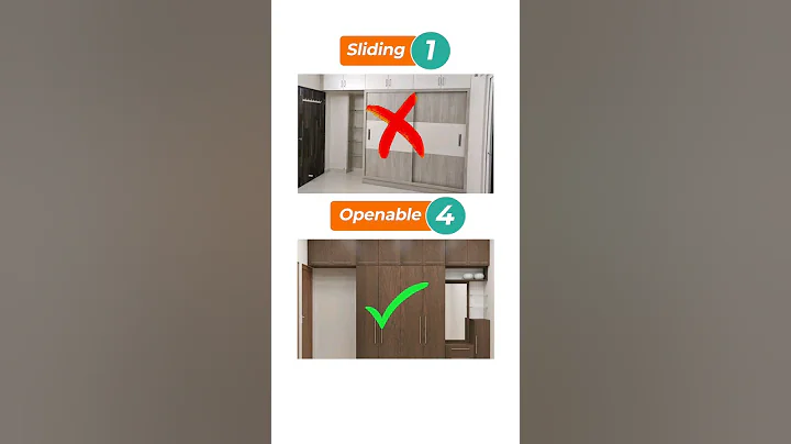 Which WARDROBE is Best? Openable or Sliding Wardrobe #wardrobe #ytshorts #shorts