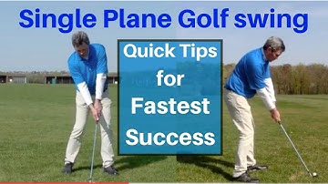 Faster way to learn how to swing on a single plane