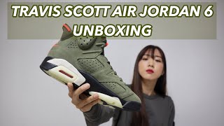 travis scott jordan 6 unboxing