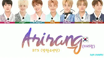 BTS (방탄소년단) - "ARIRANG (아리랑)" (Color Coded Lyrics Eng/Rom/Han/가사) BTS (방탄소년단) - "ARIRANG (아리랑)" (Color Coded Lyrics Eng/Rom/Han/가사)
