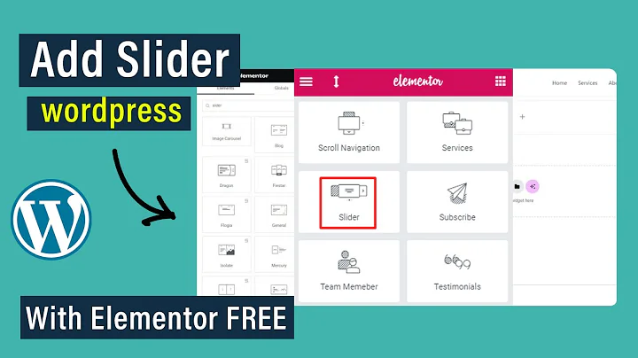 How to add slider in WordPress with Elementor Free - Full Guide