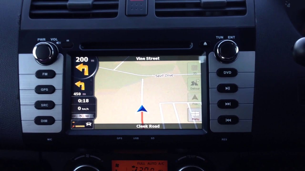 Suzuki swift in dash gps navigation/dvd system YouTube