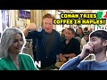 BRITISH FAMILY REACT! | Jordan Schlansky Lectures Conan About Coffee In Naples!