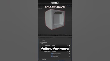Smooth Bevel Blender tips #blender #blender3d #blenderartist  #blenderbasics #blendercommunity