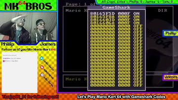 Gameshark Mode, Infinite Super Mushrooms, All Cups