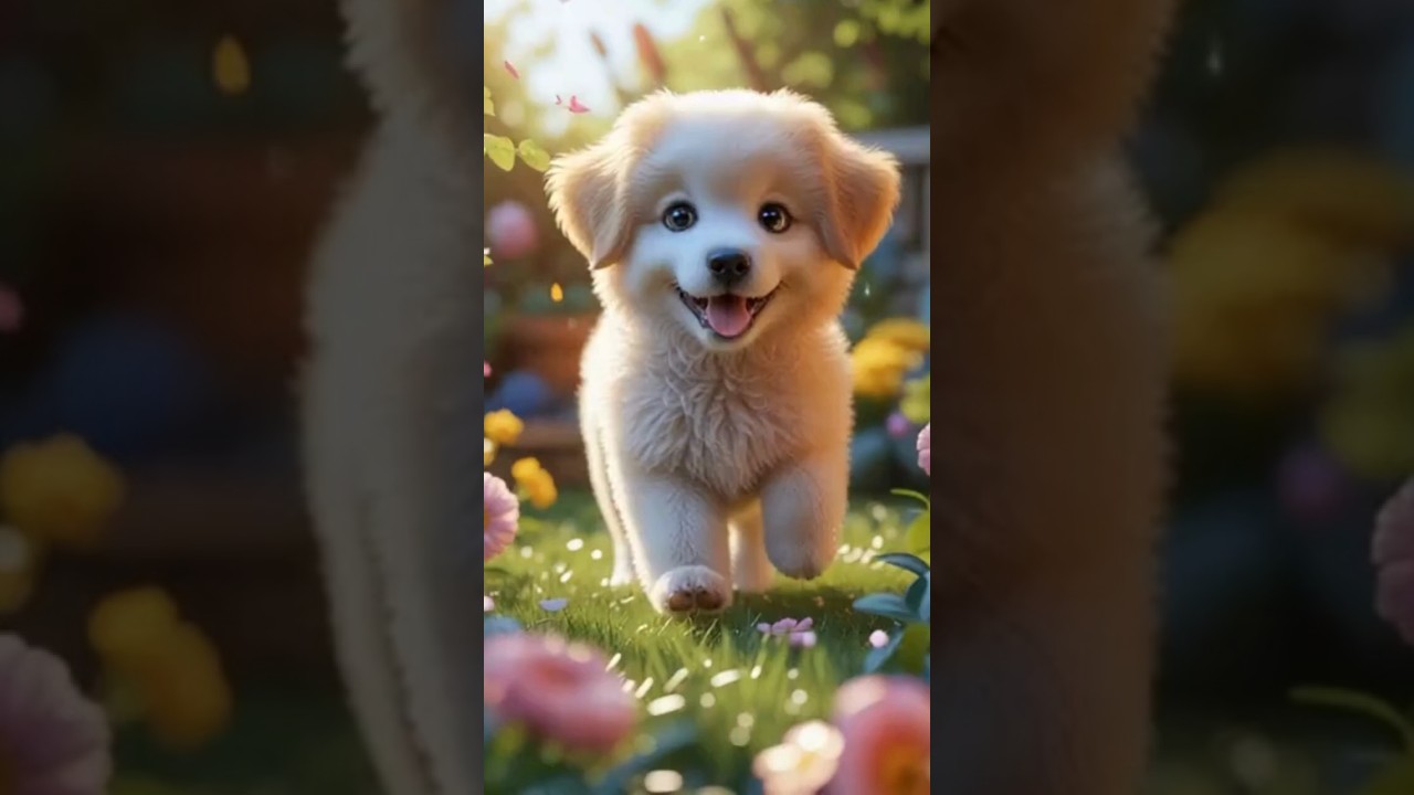Adorable AI Puppy Enjoying a Sunny Day  PetJoy 🐾✨