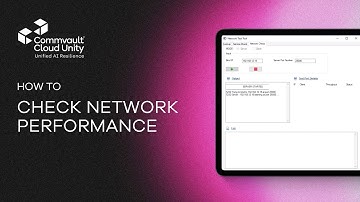 How To Identify Network Issues Impacting Backups | Commvault Performance Testing Demo