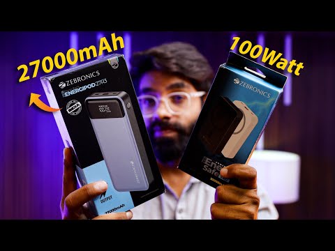 Best Powerbank For Mobile And Laptop 🔥 27000mah & 100watt  Zeb Energypod 27r3 & Energysafe 10r2