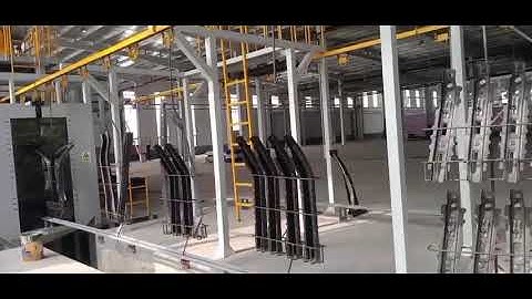 Catenary Through Shot Blasting Cleaning Machine for Auto Parts Rust Removing and Surface cleaning