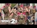 Veterans carry thousands of flags through downtown Baton Rouge in honor of fallen service members