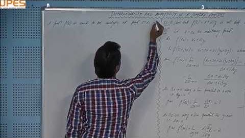 Complex Analysis|| Differentiability and analyticity