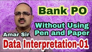 Data Interpretation Shortcut Techniques-1 | Wonders of DI | SBI PO/IBPS PO/RRB PO | #amarsir