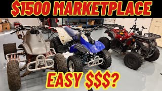 I spent $1500 on 3 Four Wheelers to Fix and Flip. How Bad are they?