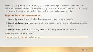 Celebrity Efficiently Store matplotlib Images in Memory for Faster Plotting Profile