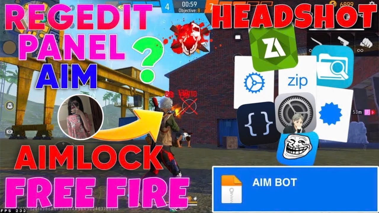 Aim Panel Prop REG FF OB46,SHARE PANEL AIM 90% SIÊU DÍNH MŨ, RA ĐẠN LÀ HEADSHOT, FULL ...