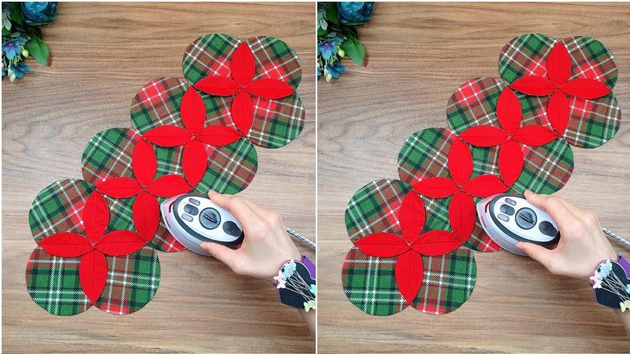 Brilliant Idea 😍How to make Cathedral quilt table mat? - YouTube